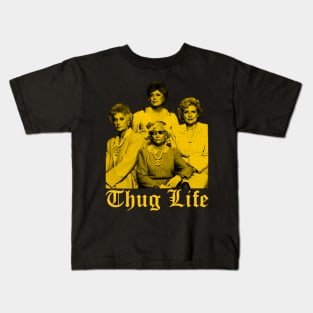 thug life golden Kids T-Shirt